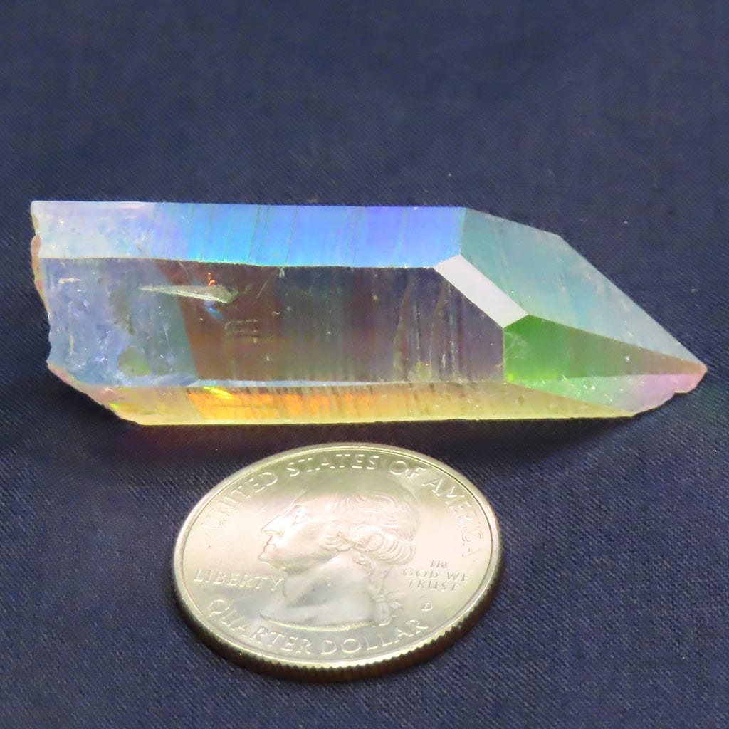 Opal or Angel Quartz Crystal Point with Time-Link Activation