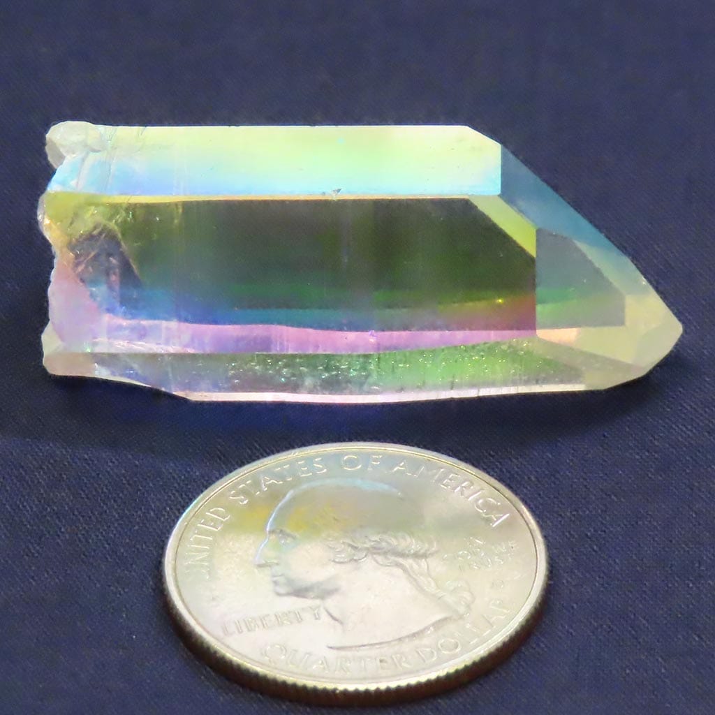 Opal or Angel Quartz Crystal Point with Time-Link Activation