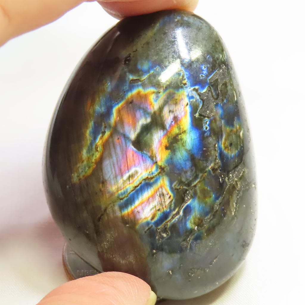 Polished Labradorite Palm Stone from Madagascar