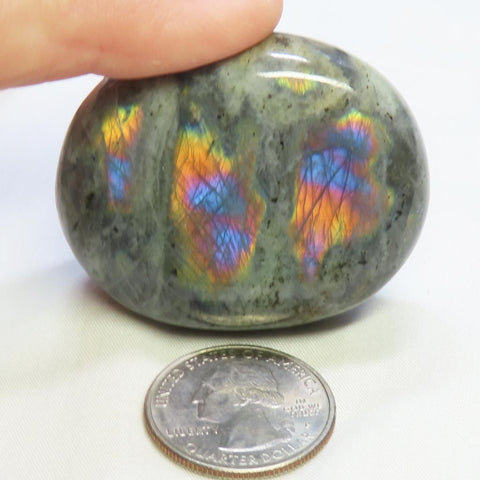 Polished Labradorite Palm Stone from Madagascar