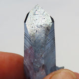 Blue Horizon Aura Quartz Crystal Point w/ Record Keepers & Self-Healed