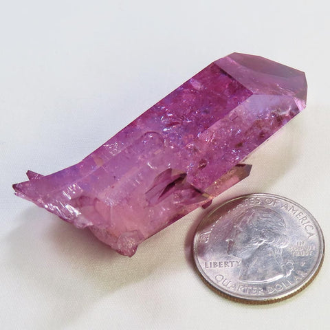 Purple Mist Aura Quartz Crystal Point Time-Link Activation & Rainbows