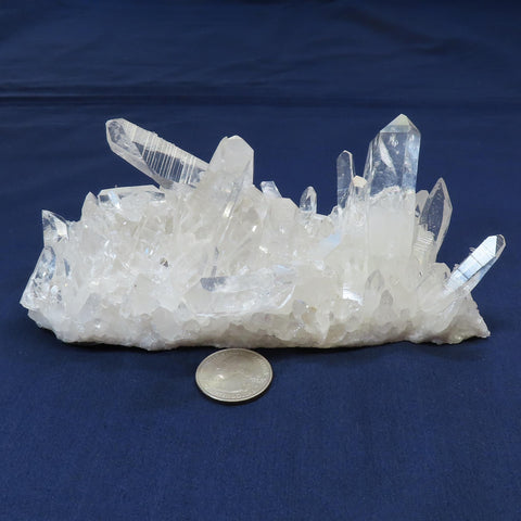 Arkansas Quartz Crystal Cluster with Time-Link Activations & Rainbows