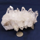 Arkansas Quartz Crystal Cluster with Rainbows