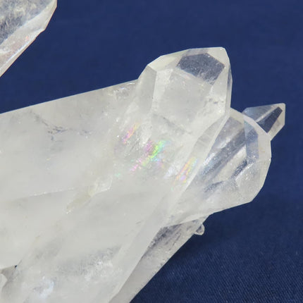 Arkansas Quartz Crystal Cluster with a Rainbow