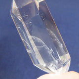 Polished Quartz Crystal Double Terminated Point with Ghost Phantom