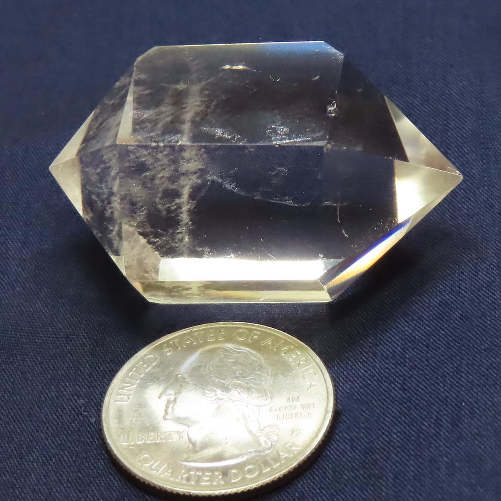 Polished Quartz Crystal Double Terminated Generator Point from Brazil