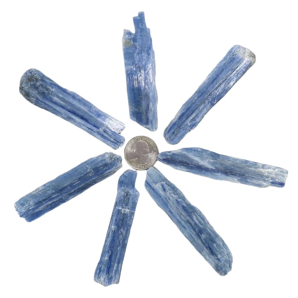 7 Blue Kyanite Blades from Brazil