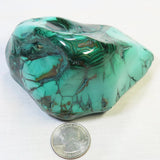 Polished Malachite Free Form from Democratic Republic of the Congo