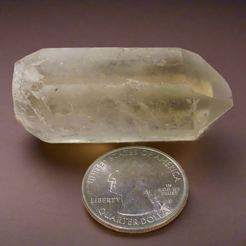 Smoky Quartz Crystal Point from Brazil with Time-Link Activation