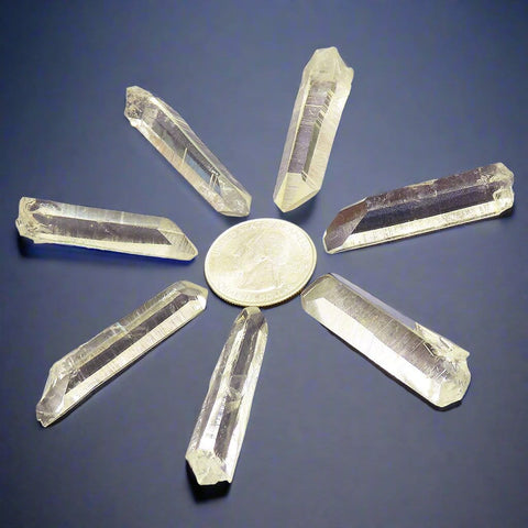 7 Thin Quartz Crystal Points from Arkansas