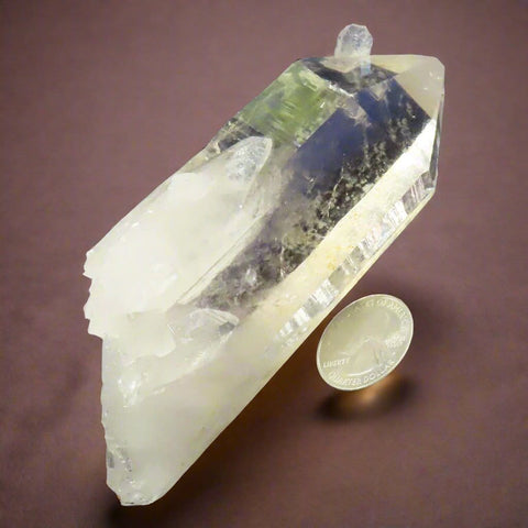 Arkansas Smoky Quartz Crystal Point with Self-Healed Base