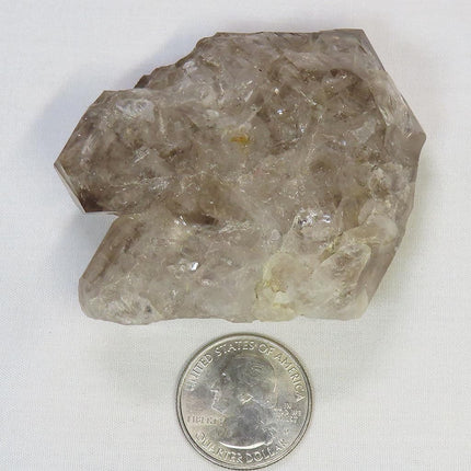 Arkansas Rare Smoky Skeletal Quartz Crystal Point with Rainbows