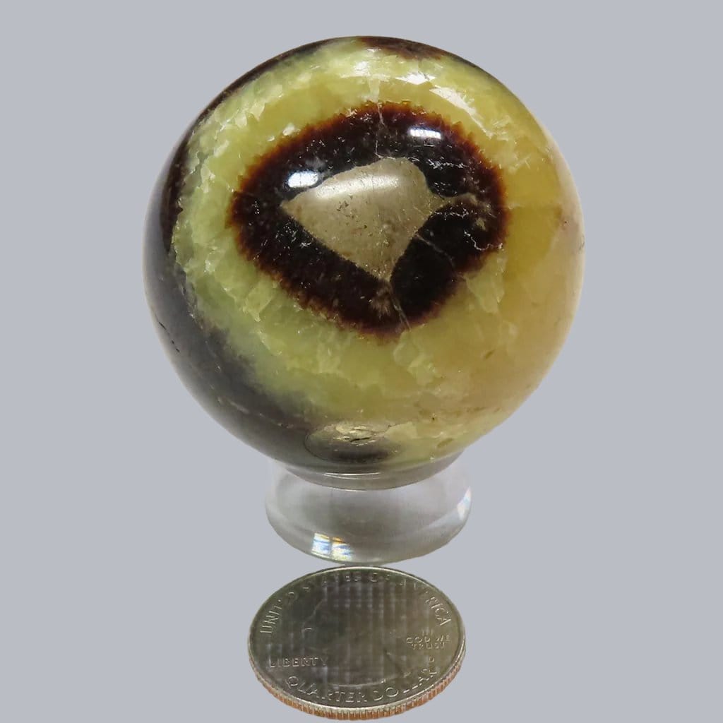 Polished Septarian Nodule Sphere from Madagascar