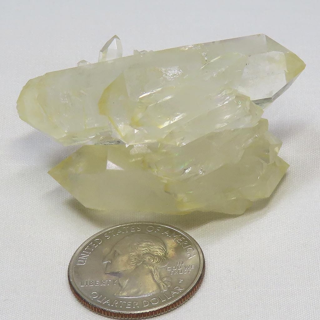 Arkansas Lemon Healer Quartz Crystal Cluster with DT Points