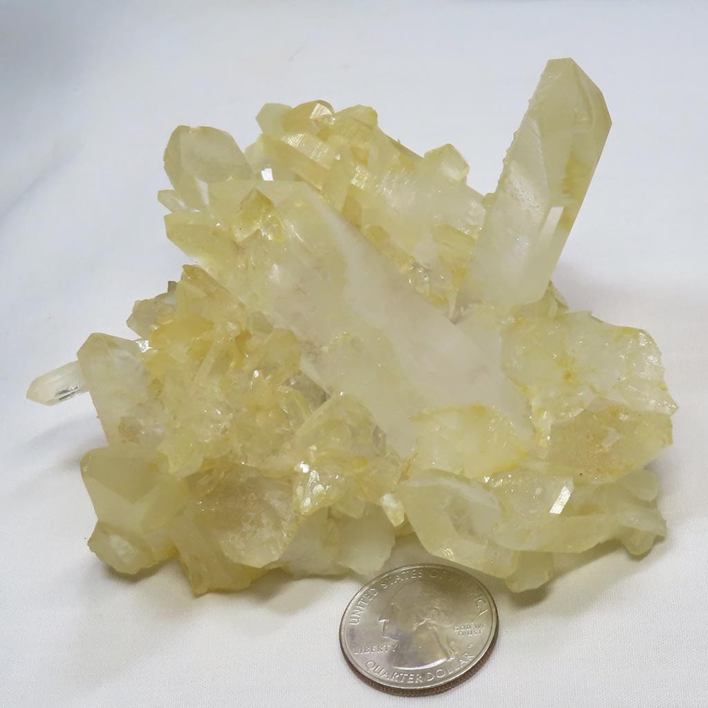 Arkansas Lemon Healer Quartz Crystal Cluster with Time-Link Activation