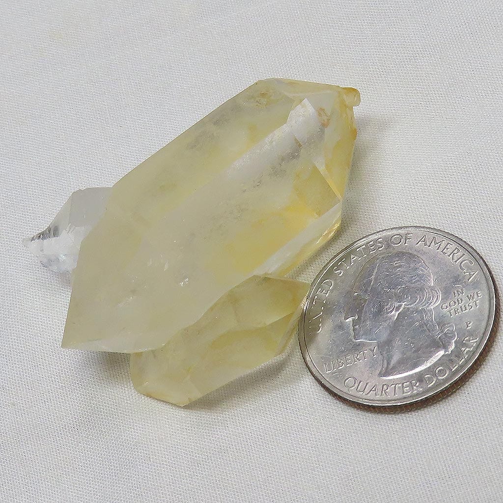 Arkansas Lemon Healer Quartz Crystal Double Terminated Point