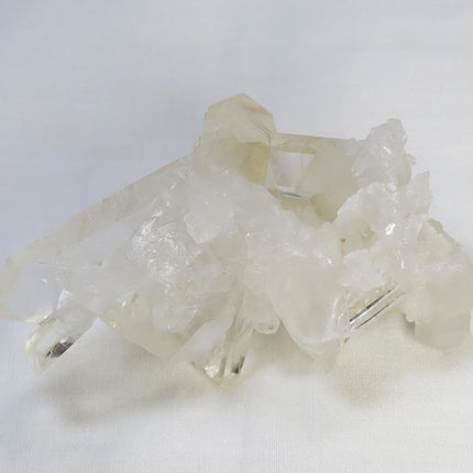 Arkansas Square Back Lemon Healer Quartz Crystal Cluster w/ Time-Links