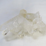 Arkansas Square Back Lemon Healer Quartz Crystal Cluster w/ Time-Links