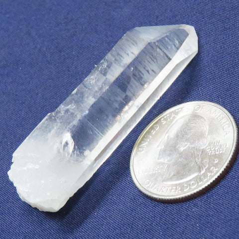 Arkansas Quartz Crystal Point with a Rainbow