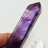 Polished Amethyst Double Terminated Phantom Point from Bahia Brazil