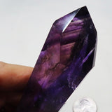 Polished Amethyst Double Terminated Phantom Point from Bahia Brazil