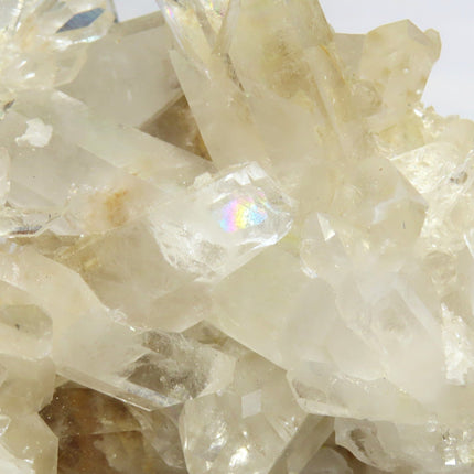 Arkansas Sand Phantom Quartz Crystal Cluster with Rainbows