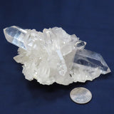 Arkansas Quartz Crystal Cluster with Rainbows