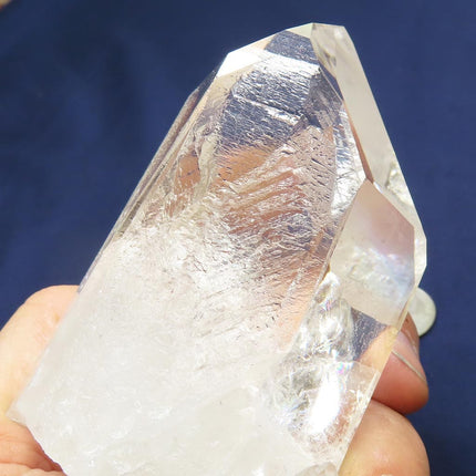 Arkansas Quartz Crystal Point with Time-Link Activation & Rainbow