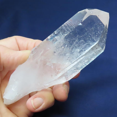 Arkansas Quartz Crystal Point with Time-Link Activations & Rainbow