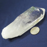 Arkansas Quartz Crystal Point with Time-Link Activations & Rainbow