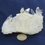 Arkansas Quartz Crystal Cluster with Aragonite Attached