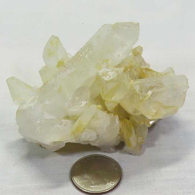 Arkansas Square Back Lemon Healer Quartz Crystal Cluster