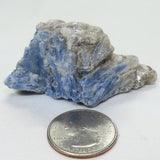 Blue Kyanite Cluster with Mica and Garnet from Brazil