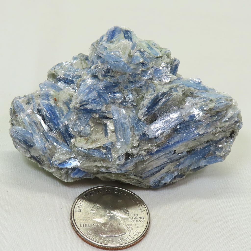 Blue Kyanite Cluster with Mica from Brazil