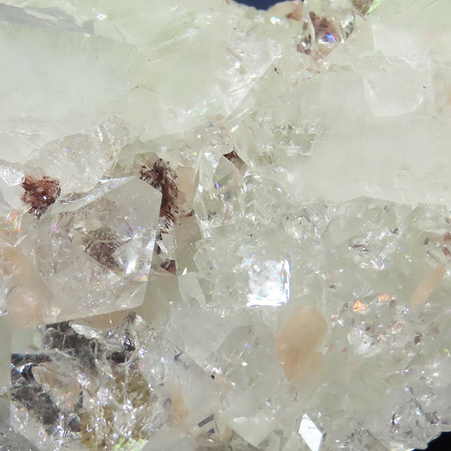 Apophyllite Cluster with Red Heulandite from Poona, India