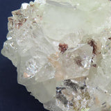 Apophyllite Cluster with Red Heulandite from Poona, India
