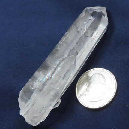 Arkansas Quartz Crystal Point with Rainbow