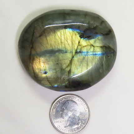 Polished Labradorite Palm Stone from Madagascar