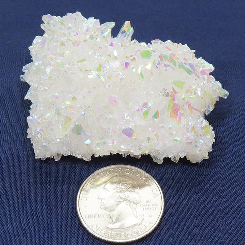 Opal or Angel Aura Quartz Crystal Burr Cluster from Arkansas