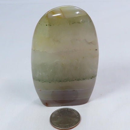 Polished Banded Agate Free Form from Madagascar