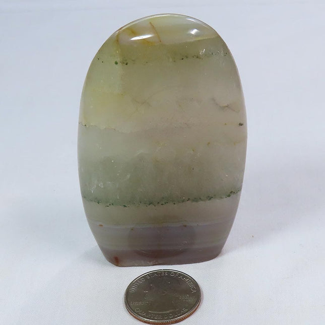 Polished Banded Agate Free Form from Madagascar