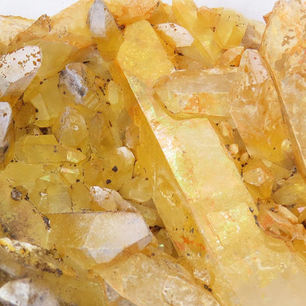  Arkansas Uncleaned Quartz Crystal Cluster w/ Some Rainbow Iridescence