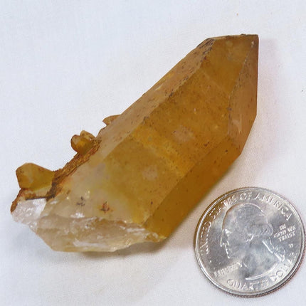  Arkansas Uncleaned Quartz Crystal Point w/ Little Rainbow Iridescence