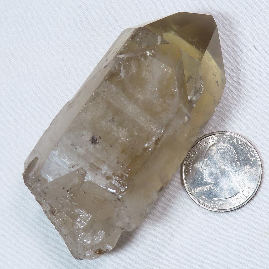Natural Smoky Quartz Crystal Point from Brazil with Two Terminations
