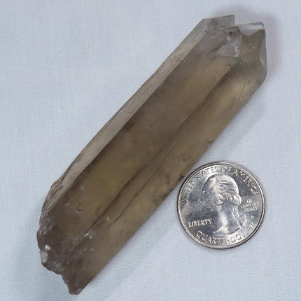 Natural Smoky Quartz Crystal Point from Brazil w/ Time-Link Activation