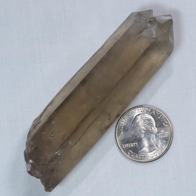 Natural Smoky Quartz Crystal Point from Brazil w/ Time-Link Activation