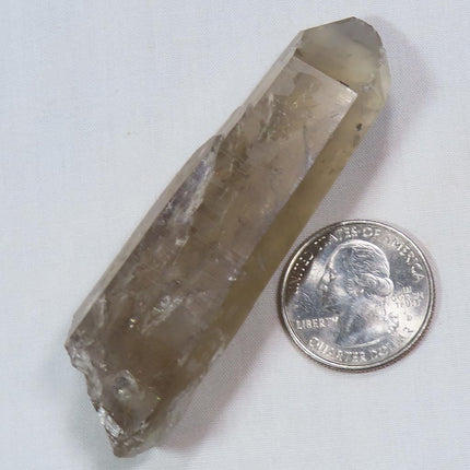 Natural Smoky Quartz Crystal Point from Brazil