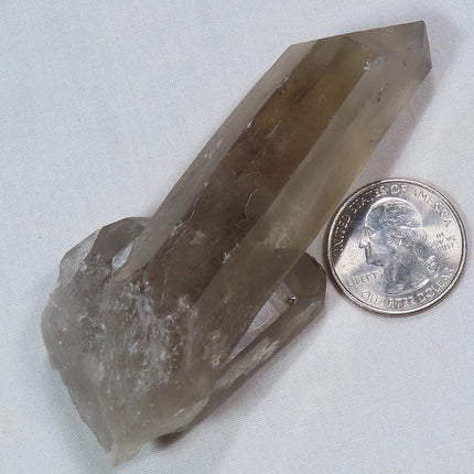 Natural Smoky Quartz Crystal Point from Brazil