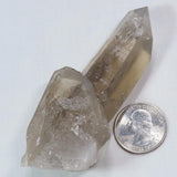 Natural Smoky Quartz Crystal Point from Brazil